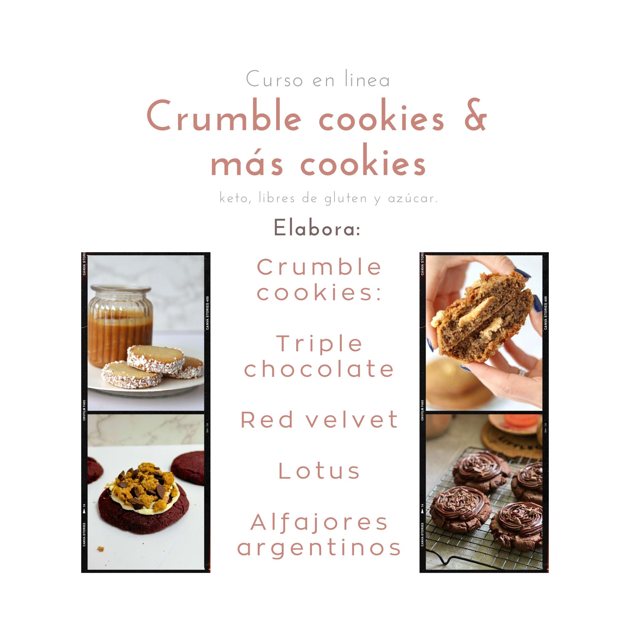 Curso crumble cookies ONLINE