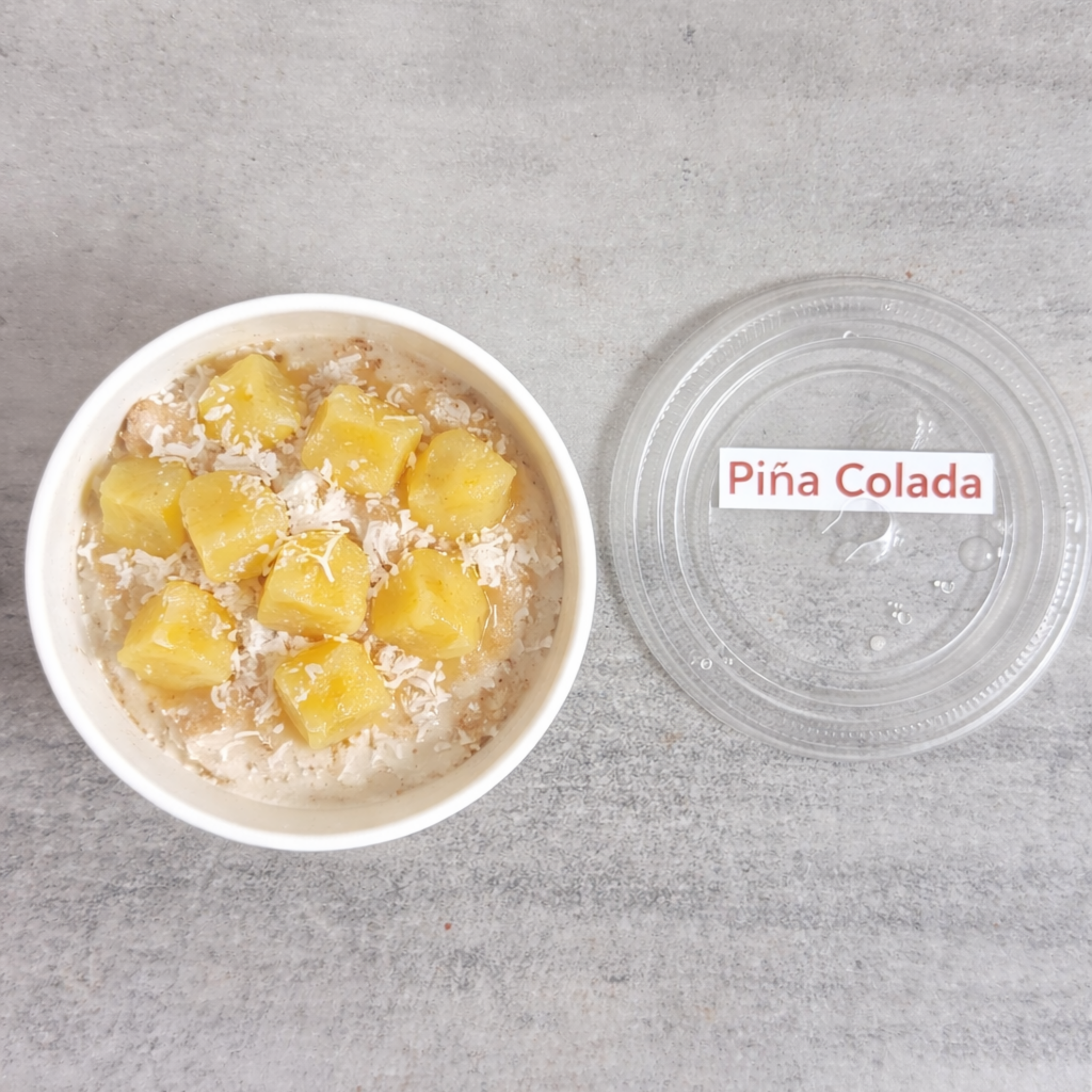 Helado de individual de piña colada