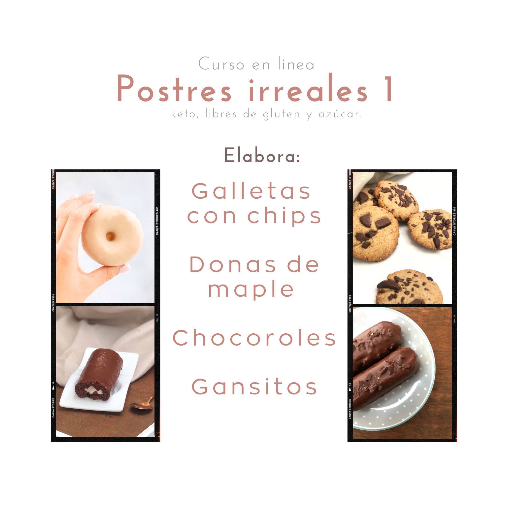 Curso postres Irreales 1 ONLINE